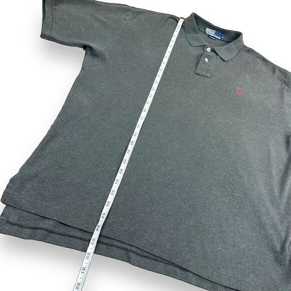 Ralph Lauren Polo Shirt Mens Size Large L Charcoal Gray‎ Short Sleeve - Picture 8 of 8